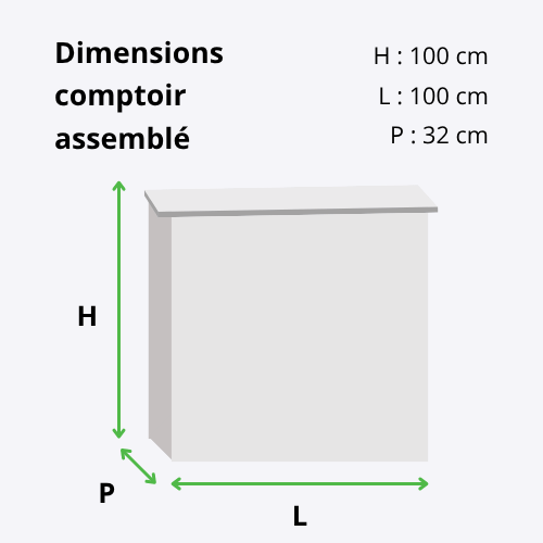 dimensions comptoir